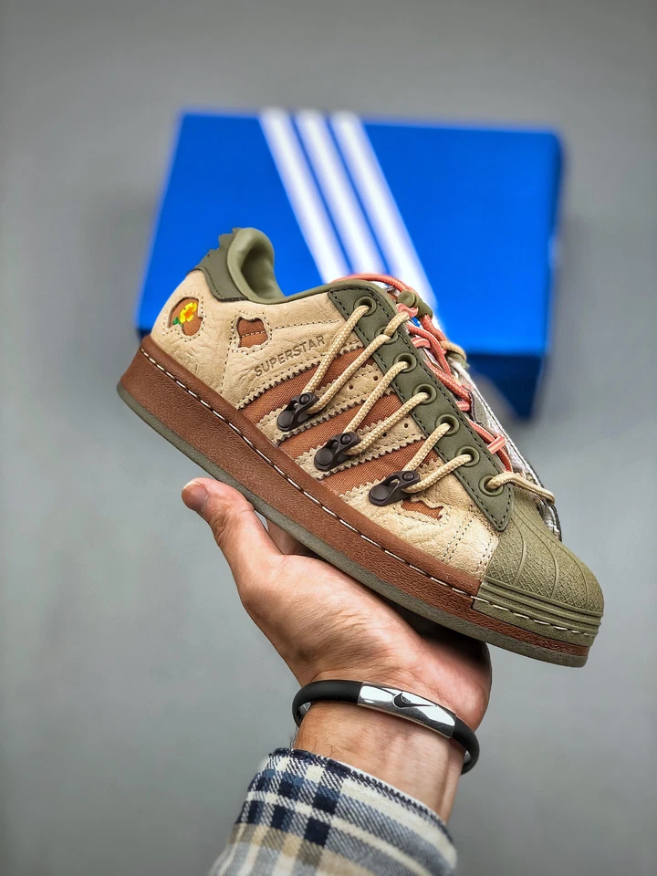 Adidas originals Superstar x melting sadness 'Green Brown'