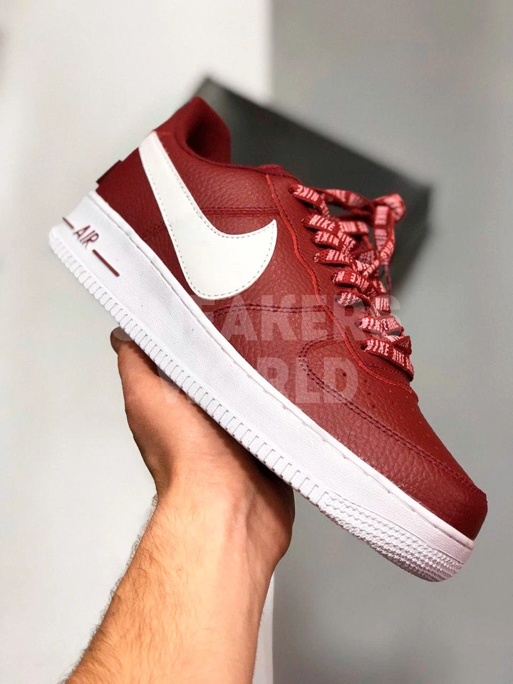 Nike Air Force 1 '07 LV8 NBA бордовые