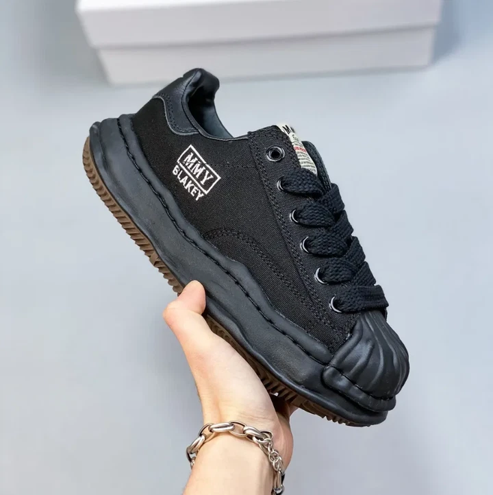 Maison Mihara Yasuhiro Blakey OG Sole Canvas Low Black Black