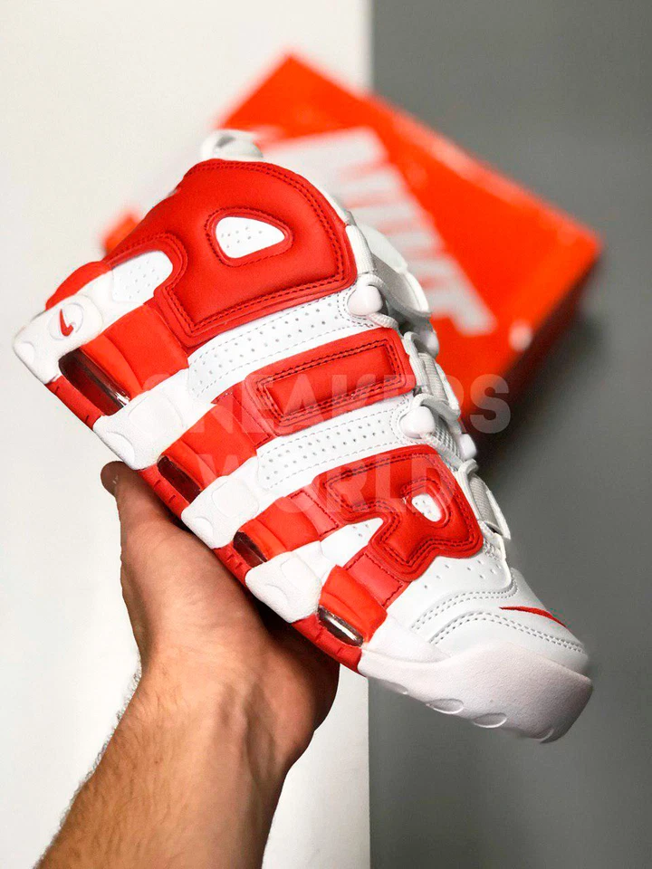 Nike Air More Uptempo бело-красные