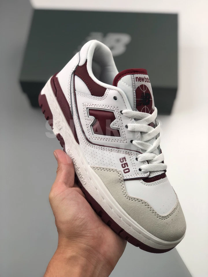 New Balance 550 White Bordeaux