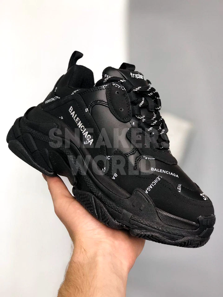 Balenciaga Triple S Logo Black