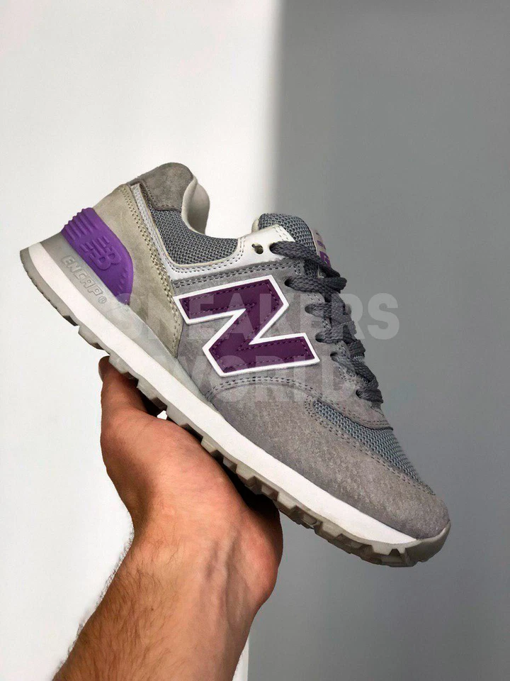 New Balance 574 серо-сиреневые