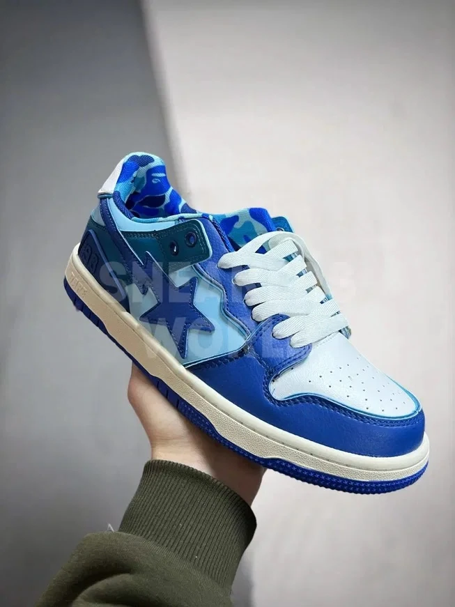 A Bathing Ape Bape Sk8 Sta Abc Camo Blue