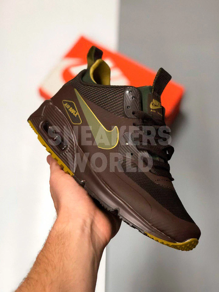 Nike Air Max 90 Mid Winter коричневые