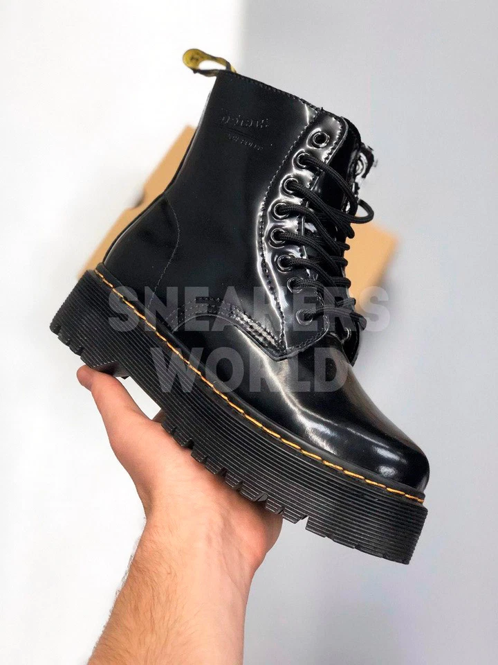 Dr Martens лаковые с мехом